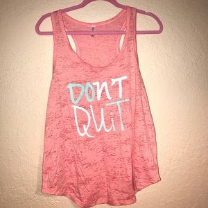 “Don’t Quit” workout burnout tank 🍑